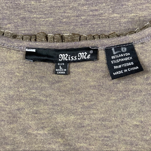 Miss me women’s sleeveless beaded slouch blouse - Picture 8 of 9